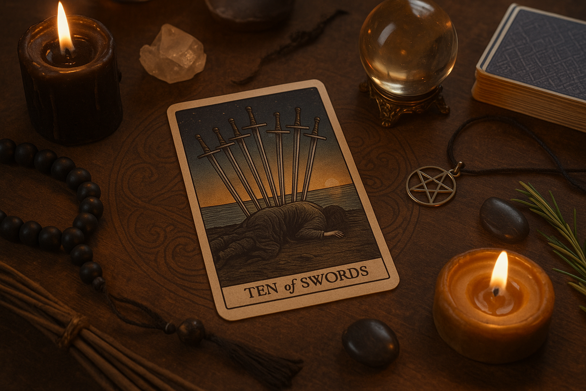 Десятка Мечей в Таро: точное значение и сочетания