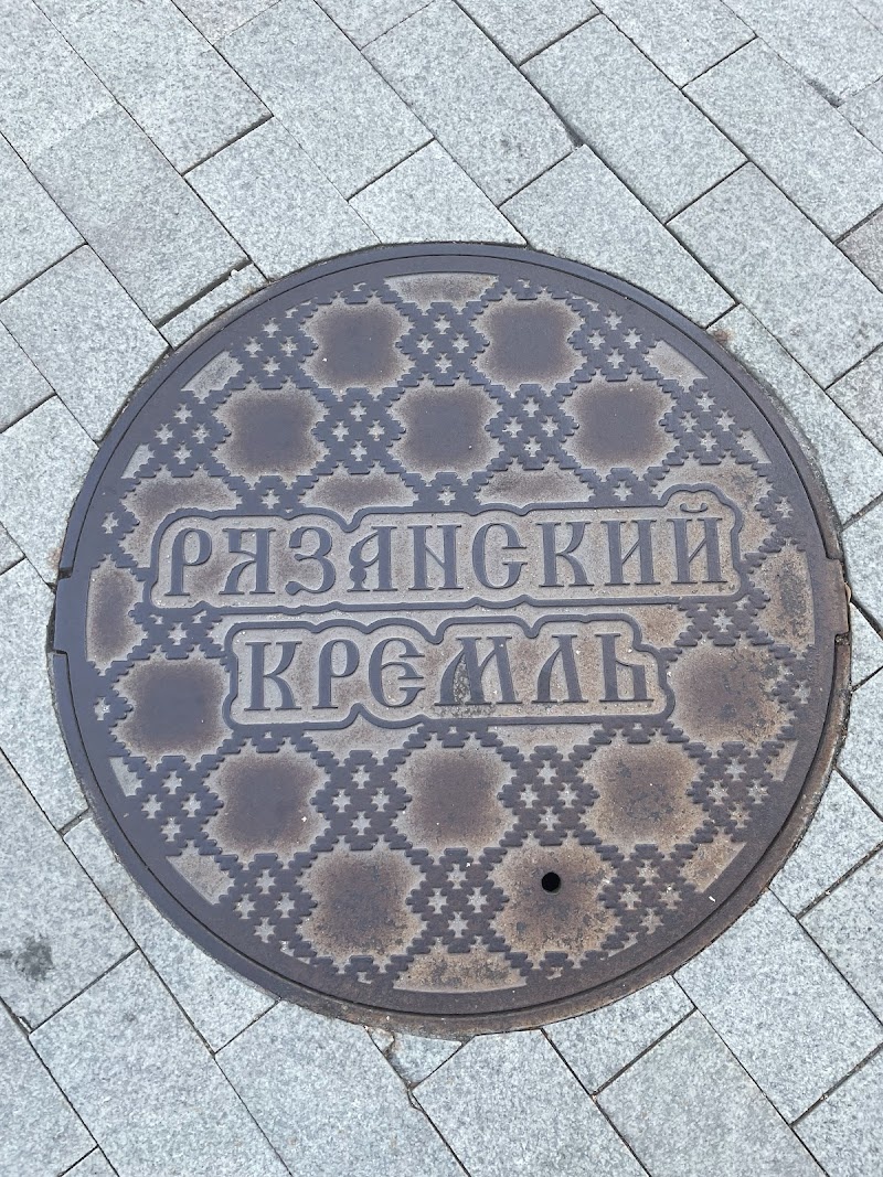 Вот такой брендированный люк нашла по дороге