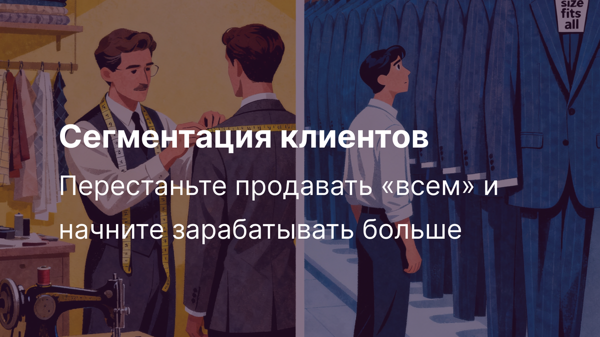 Сегментация клиентов - перестаньте продавать всем и начните зарабатывать больше