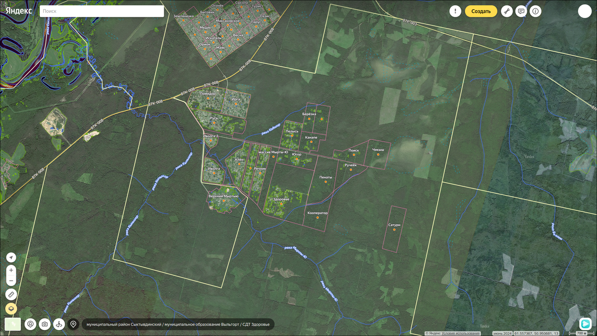 Народная карта - Редактор Яндекс Карт. СК Мырты-Ю.