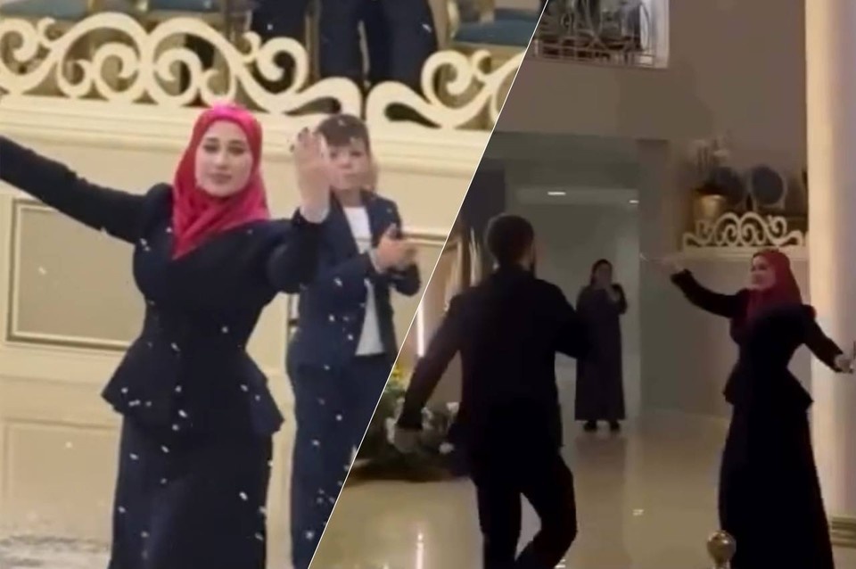 Девушка решила не истерить, а прийти на свадьбу гостьей. Фото: стоп-кадр видео из социальных сетей