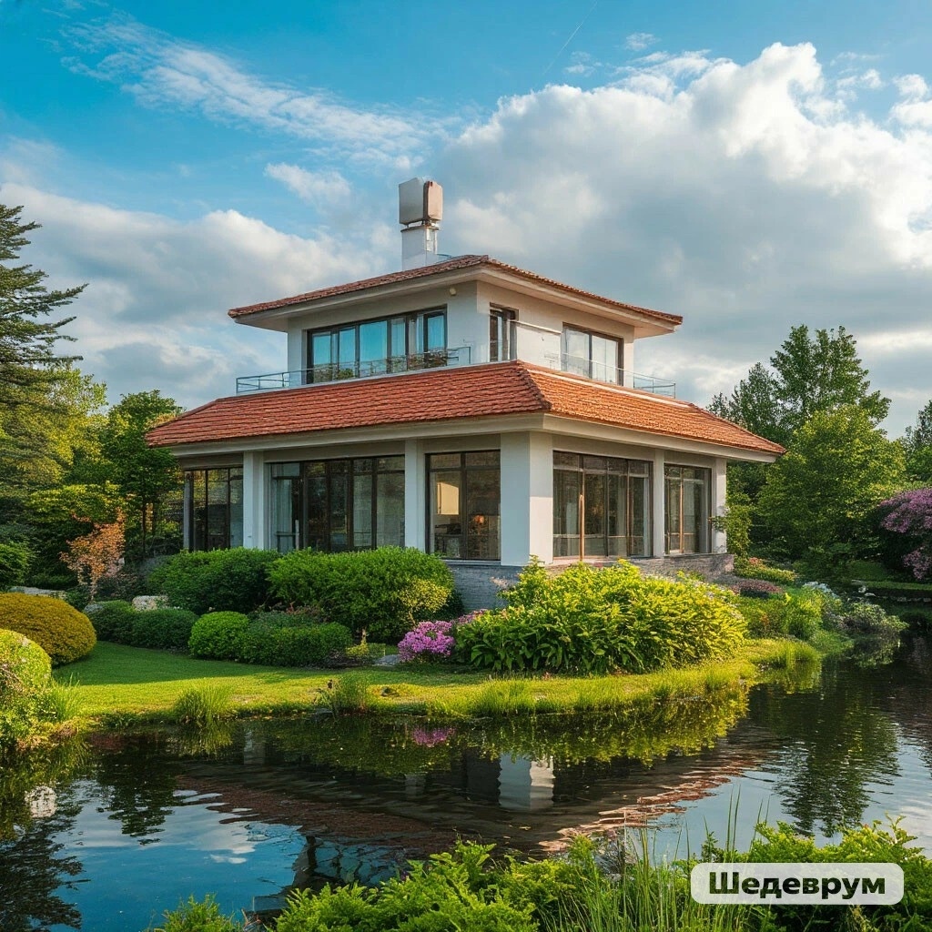 Эту кратинку на тему "визуализация Дзена" Шедеврум вымучивал минут десять. Полная прохзрачность, чистота и духовность. Но это не про Дзен, А вот ров с водой вокруг милого домика, как символ недосягаемости и неприступность администрации ресурса вполне аутотентичен.  