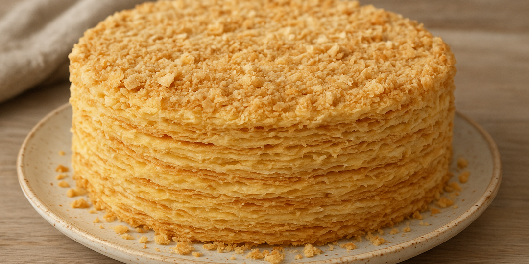 🥐 Торт «Наполеон»: классический рецепт с заварным кремом, как в детстве