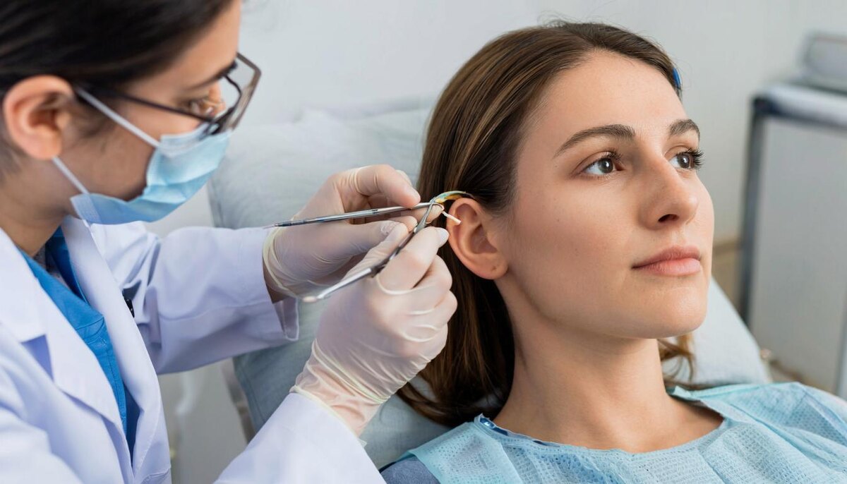 Серная пробка в ухе.