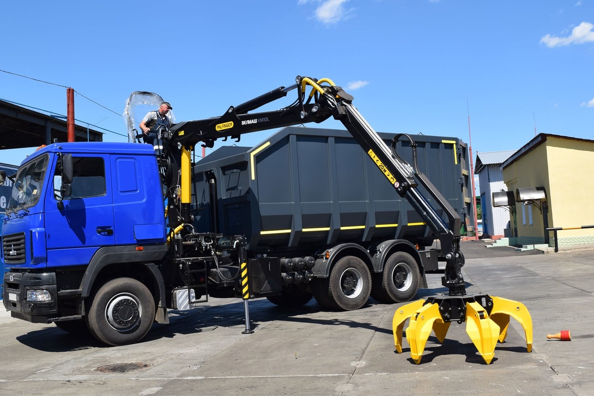 Автомобиль специальный для перевозки металлолома "Партнер АСМ" с гидроманипулятором ВМ 10-74М