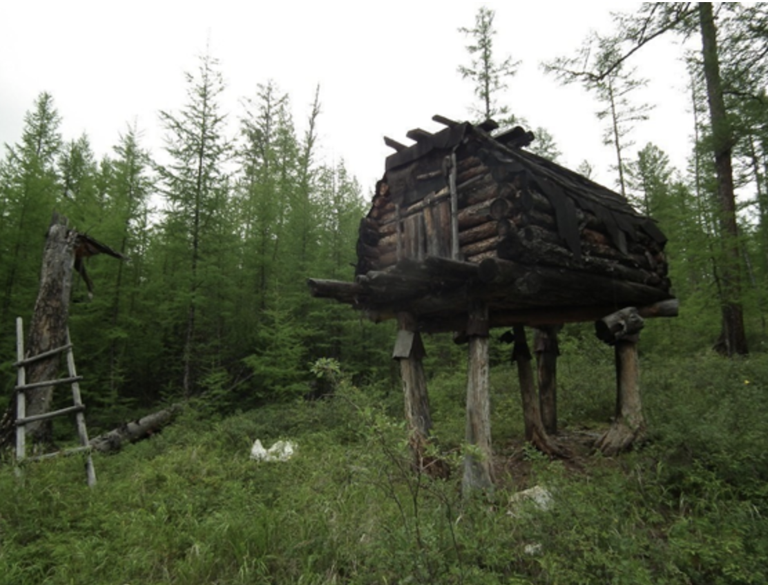 Охотничий лабаз для хранения добычи
