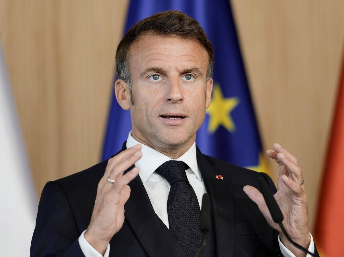    Президент Франции Эммануэль Макрон© AP Photo / Markus Schreiber