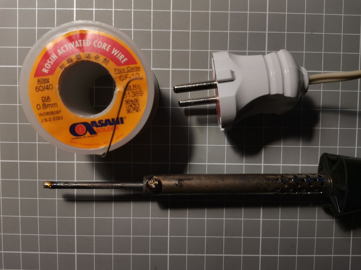 Заводской шнур паяльника