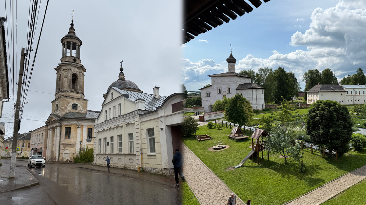 Торжок (слева), Суздаль (справа). Оба фото мои.