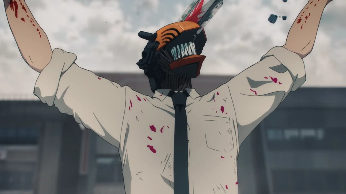 Кадр из аниме «Человек-бензопила»   📷
