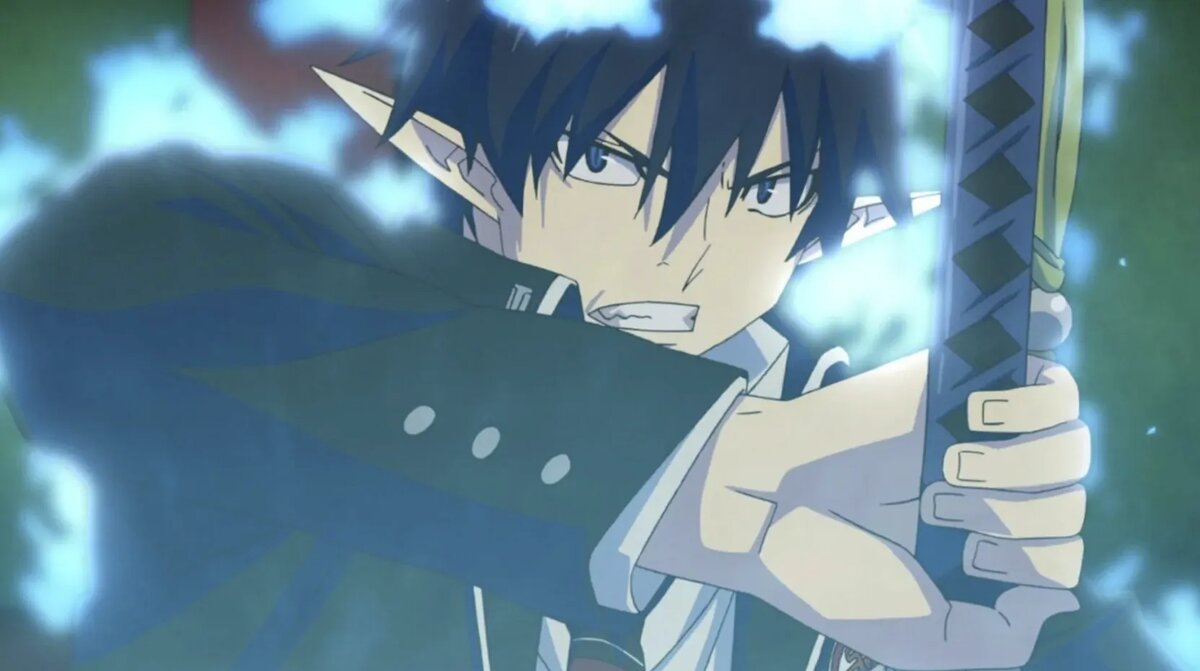 Кадр из аниме «Синий экзорцист»   📷