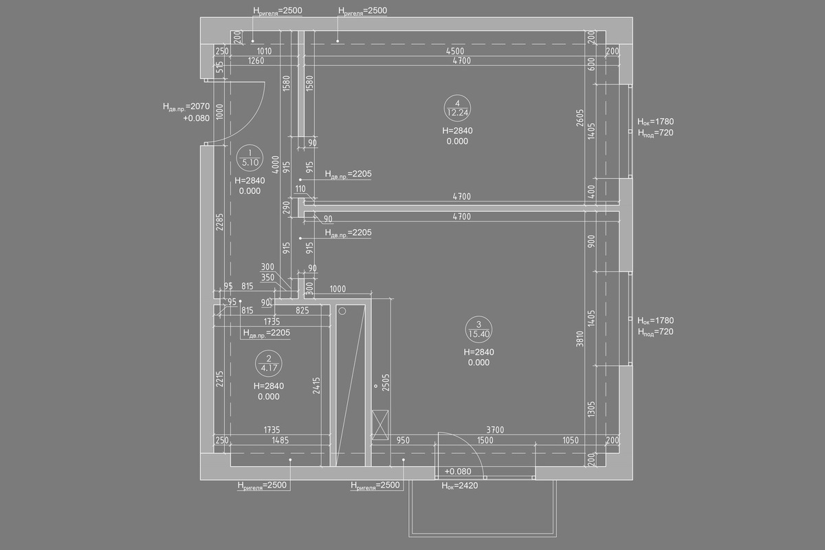 Обмерный план