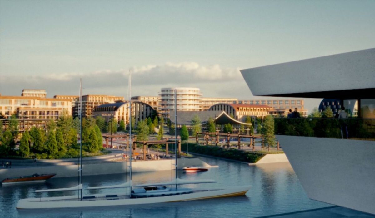     Проект морского курорта "Санкт Петербург марина". Источник: tvspb.ru Автор фото: ТК «Санкт-Петербург» / АО «ГАТР»