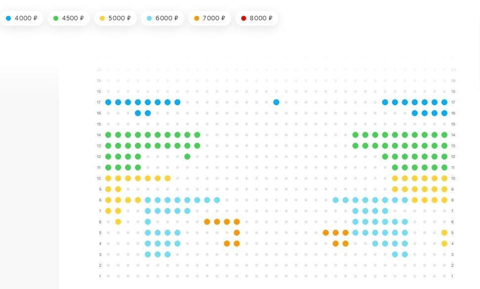    Скриншот сервиса продажи билетов на концерт SHAMAN в Курске