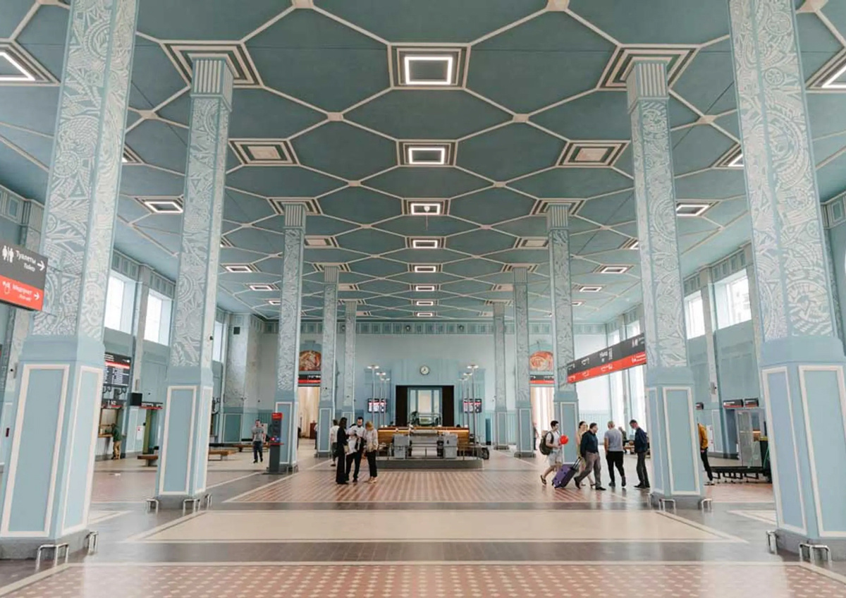 Железнодорожный вокзал города Иваново