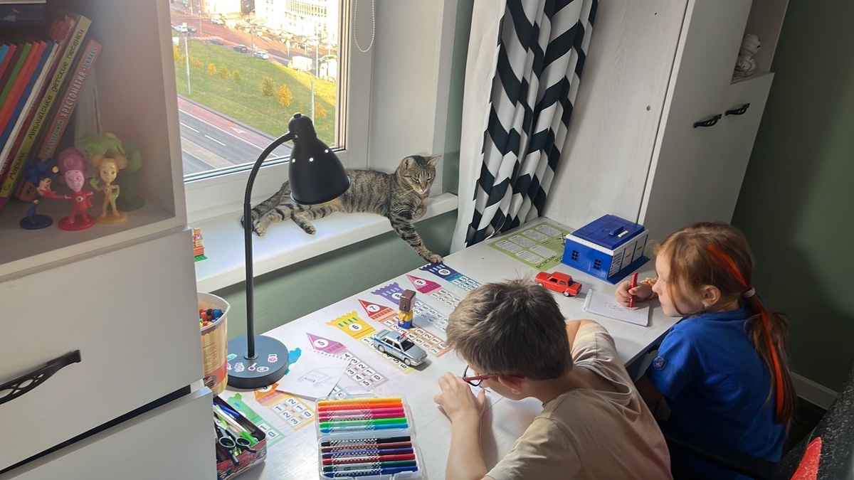 У кошеньки всё под контролем. Где один воспитанник, там и два