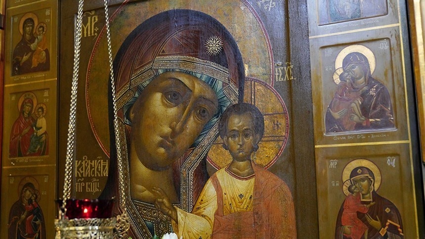 Икона Казанской Божией Матери в Казанском соборе на Красной площади в Москве. patriarchia.ru