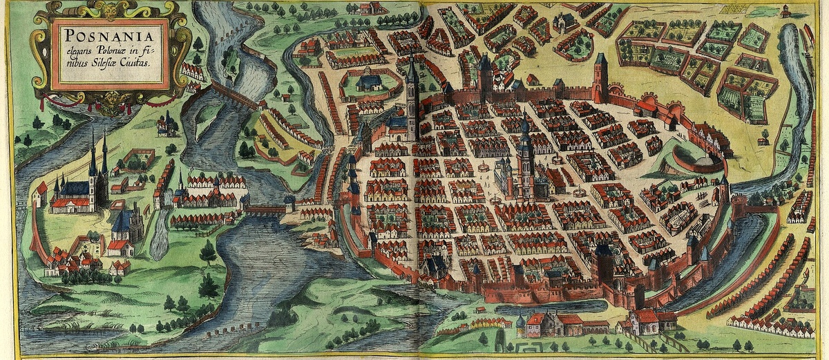 Познань в «Атласе городов земного мира» (1617)