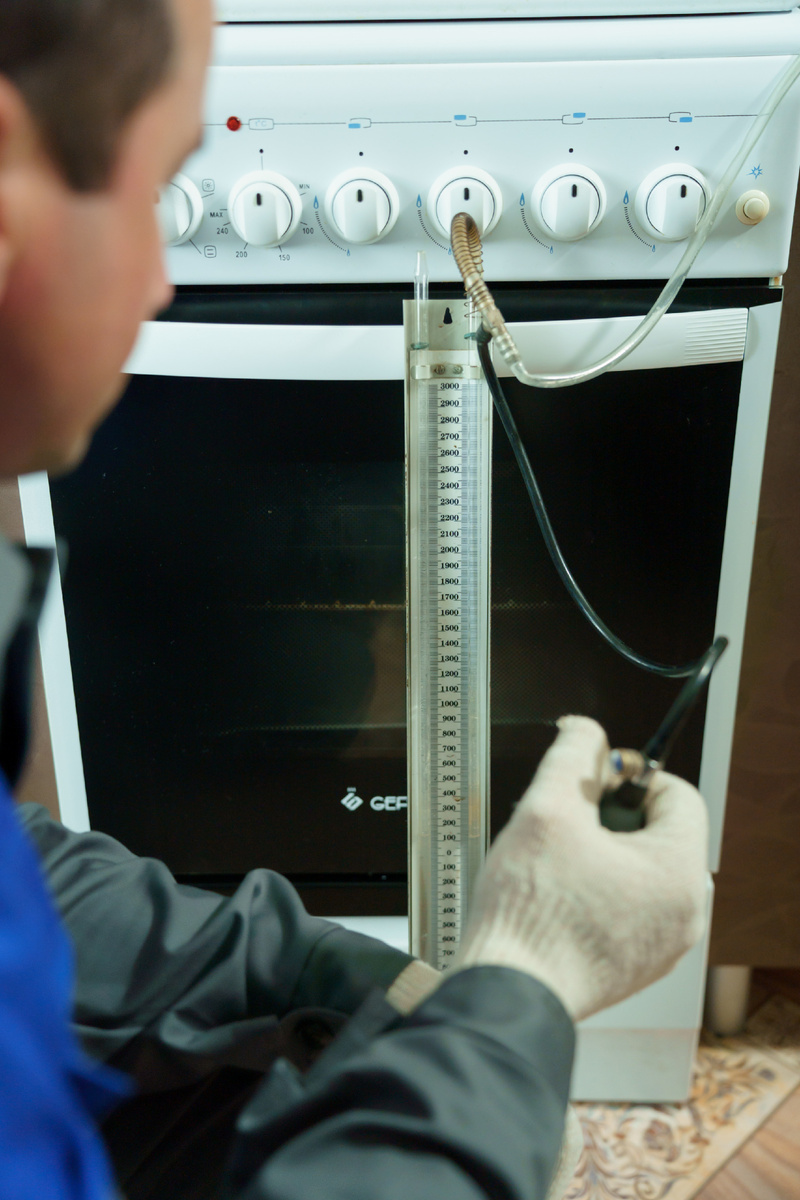 Проверка газовой плиты. Фото: Gasfoto.ru