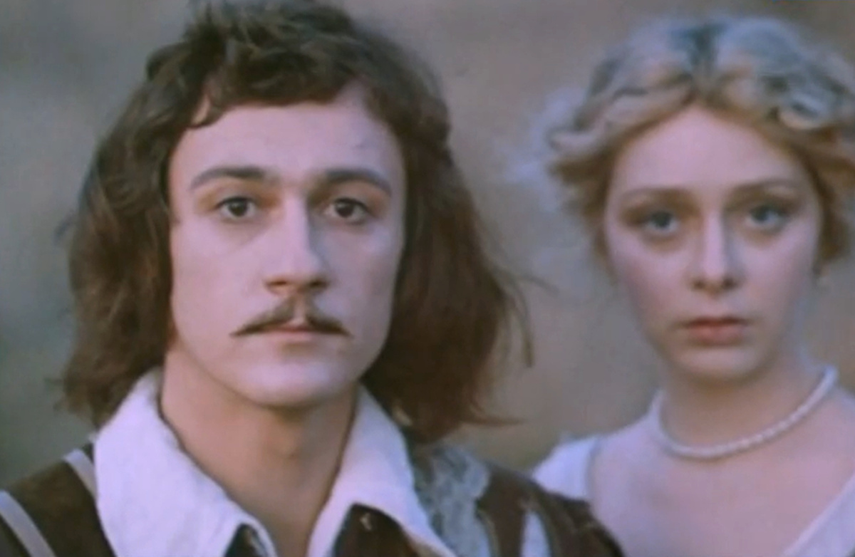 Кадр из кинофильма "Капитан Фракасс", 1984 г., режиссер Владимир Савельев, сценарист Юрий Визбор, композиторы Владимир Дашкевич, Исаак Шварц (скриншот)