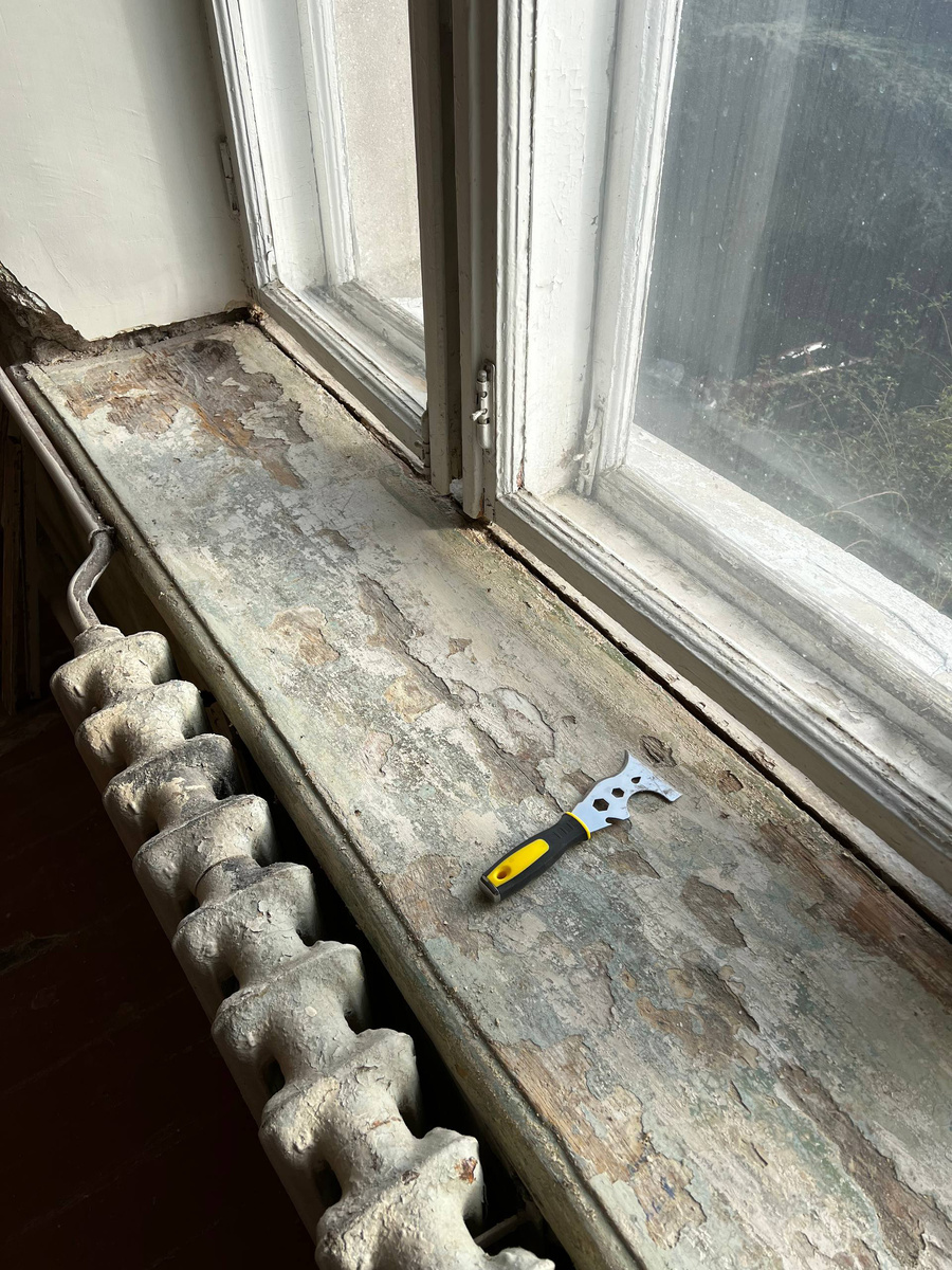 Подоконник до всех работ