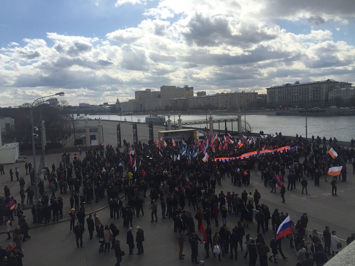 Шествие армян Москвы в память о Геноциде 1915-го года 