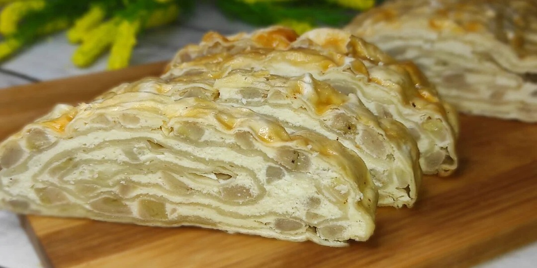 Нежный РУЛЕТ из Лаваша с ТВОРОГОМ с БАНАНОМ! Вкусный творожный ДЕСЕРТ к чаю!