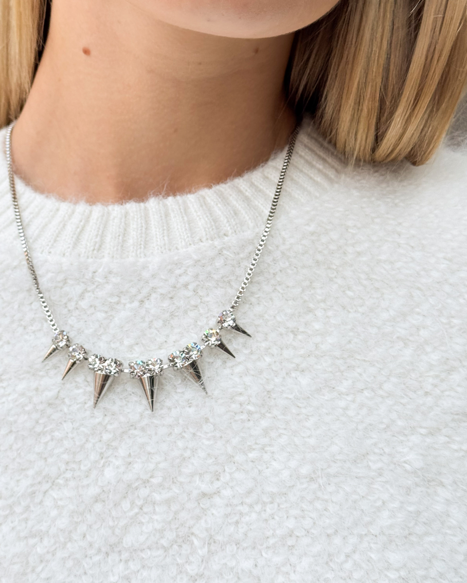 Серебристое колье с шипами Herald Percy арт. 60185