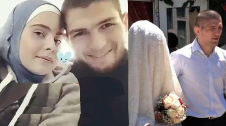 Хабиб с супругой 