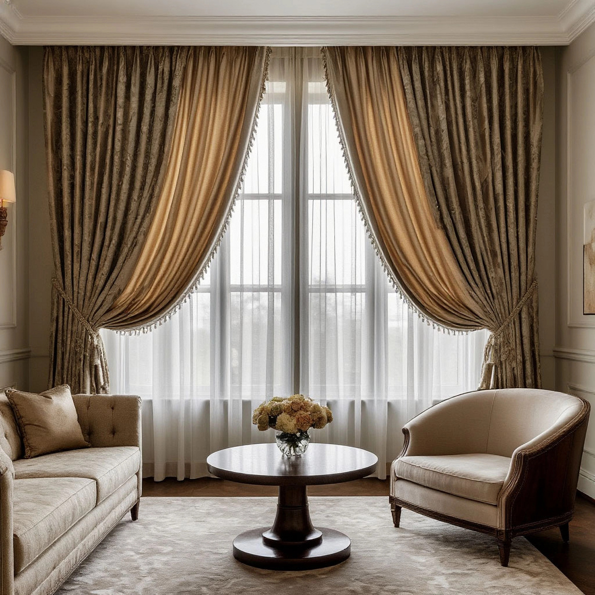 Стильные шторы.