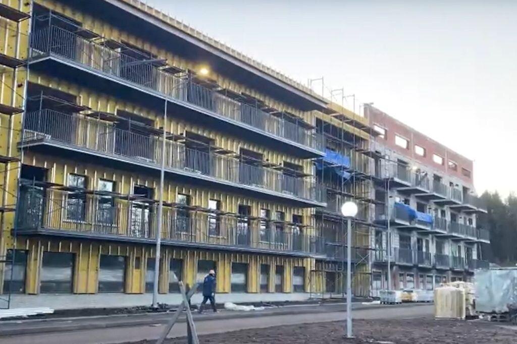    Стройка дома-интерната для пожилых на 200 мест. Фото: Госжилнадзор Карелии