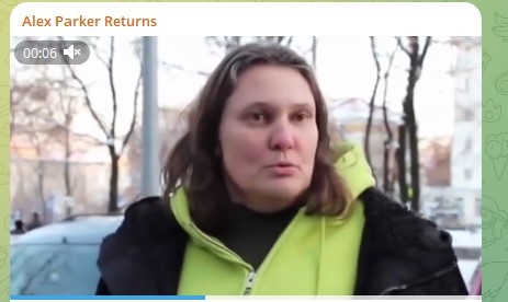    Татьяна Монтян*. Фото: скриншот Telegram/Alex Parker Returns