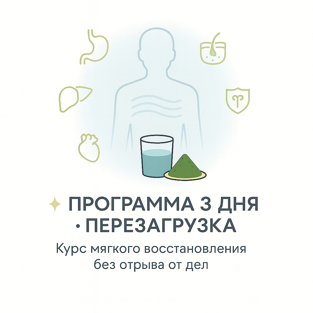 🩺 Энтеральное экспресс -восстановление.
Физиологическая детоксикация и восстановление микробиома
Врач выпишет рецепт.