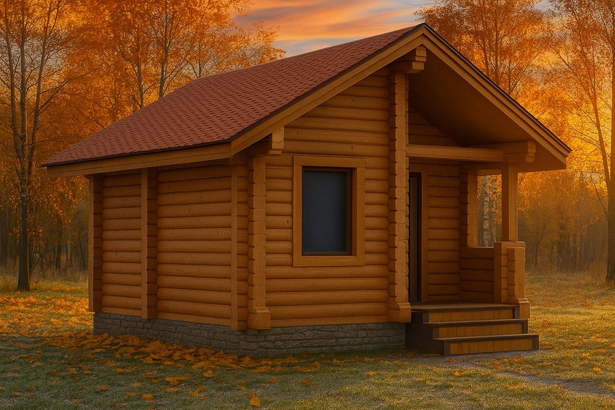 Баня из бруса проект Юмакс