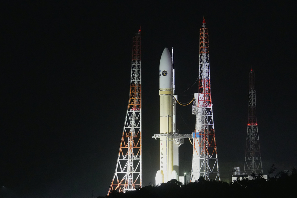 РН Н3-24L с ТГК HTV-X перед стартом. Фото: JAXA