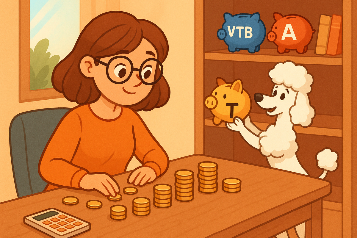 В комментаиях и ТГ всегда посоветуем с пуделем, куда лучше вложить деньги.