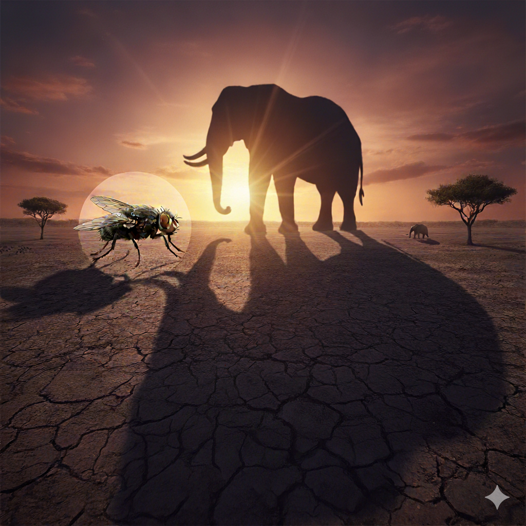 Такая маленькая муха не должна превратиться в слона