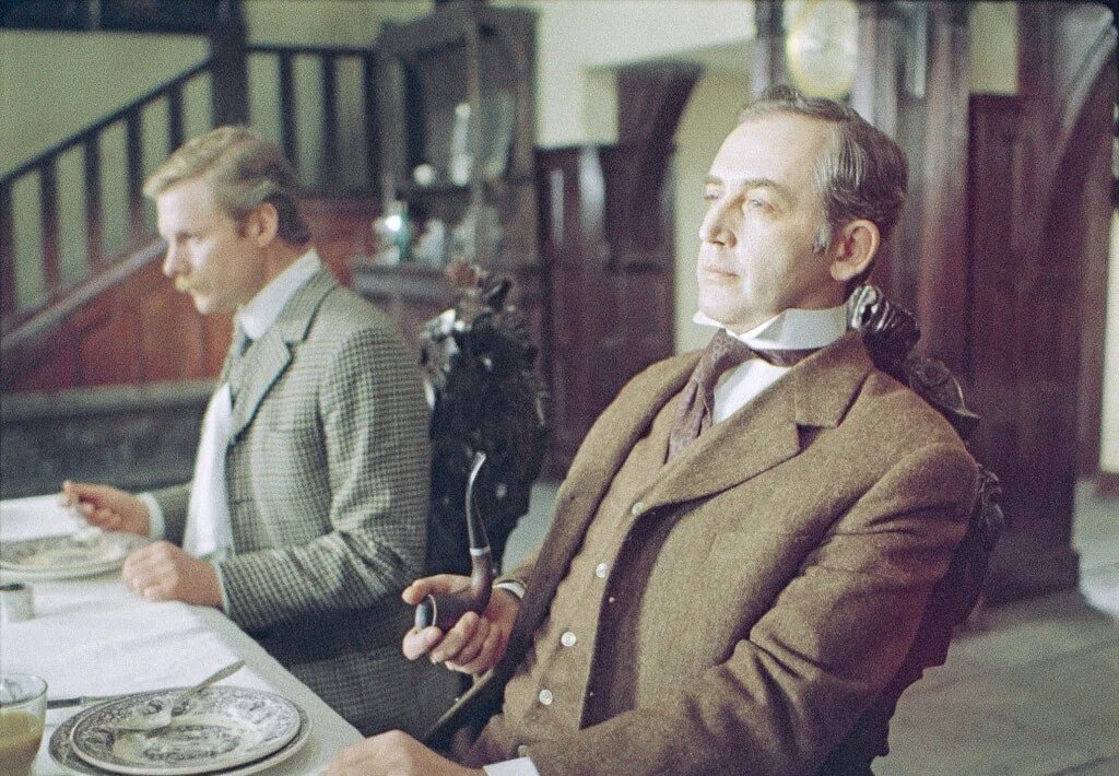 Скриншот из фильма "Приключения Шерлока Холмса и доктора Ватсона" 