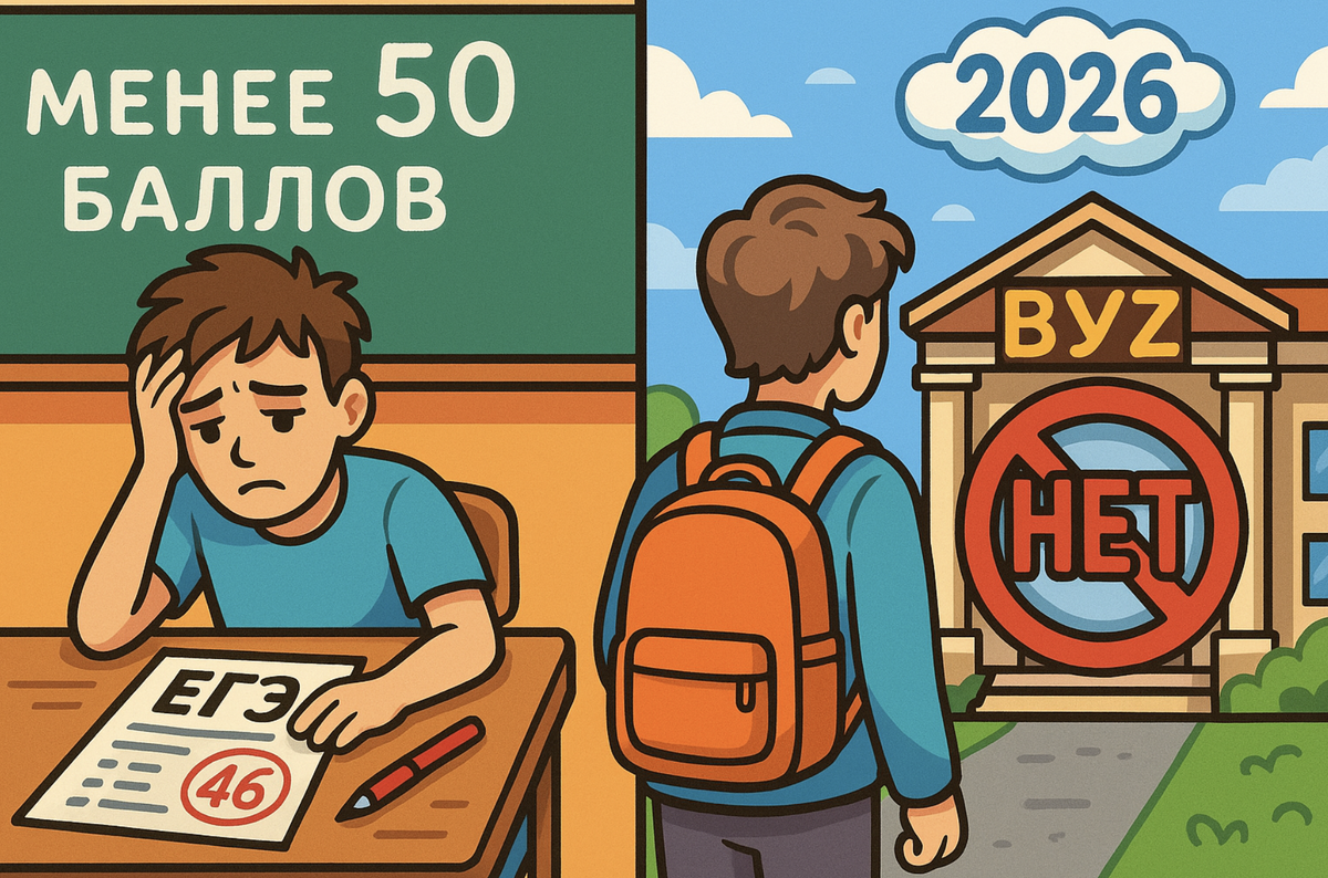 Без 50 баллов на ЕГЭ — ни в один вуз, даже за деньги