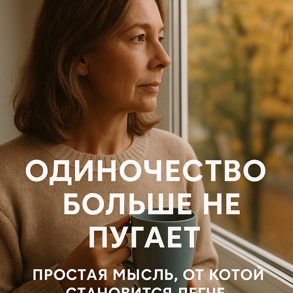одиночество больше не пугает