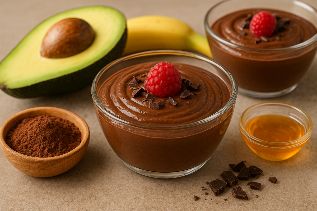 Шоколадный мусс из авокадо