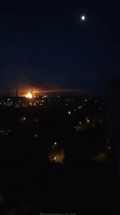    Ночные удары по объекту критической инфраструктуры в Киеве