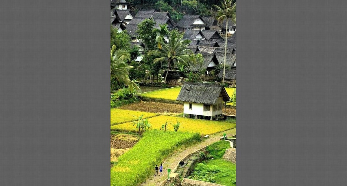 Необычная история, связанная с супружеской неверностью произошла примерно в такой деревне Индонезии