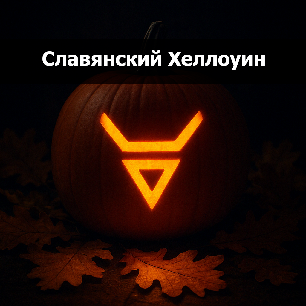 Арт. Тыква с символом Велеса