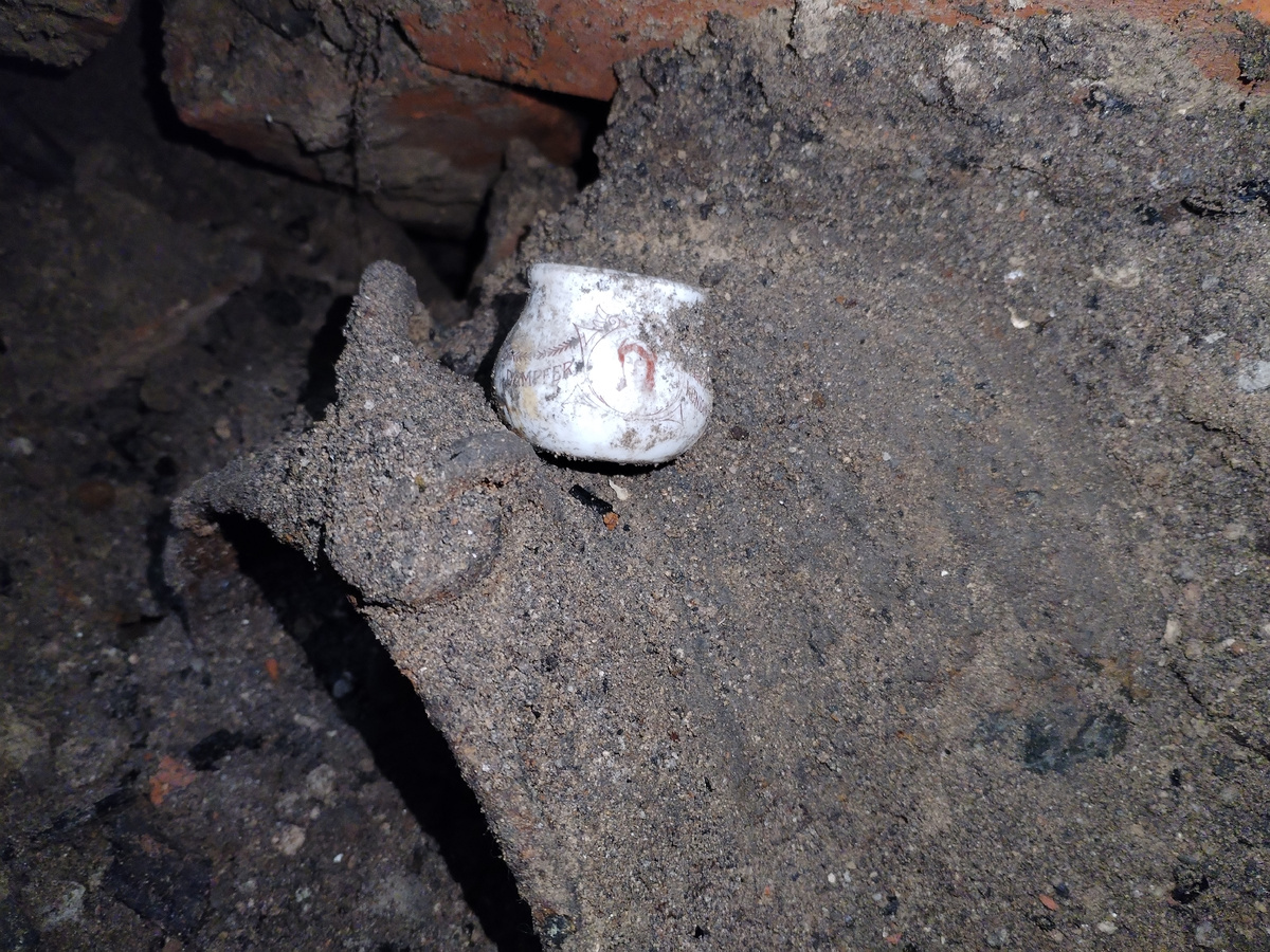 Бидон спас рядом лежащий соусник королевы Луизы.