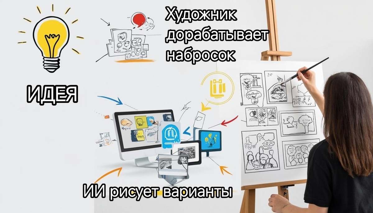 ИИ не заменяет художника, а становится его цифровым подмастерьем.