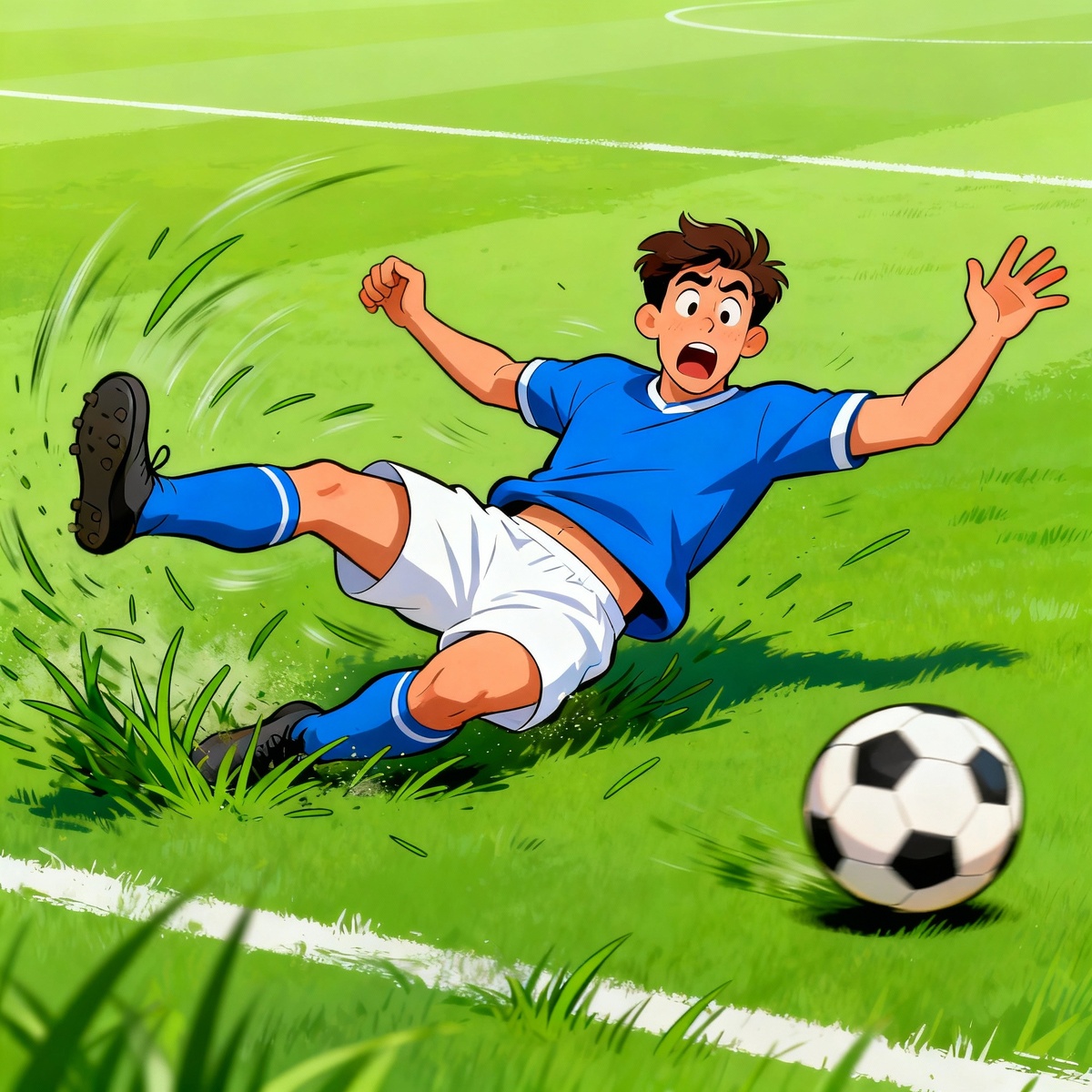 Футболист падает на поле - смешные и курьёзные моменты в футболе