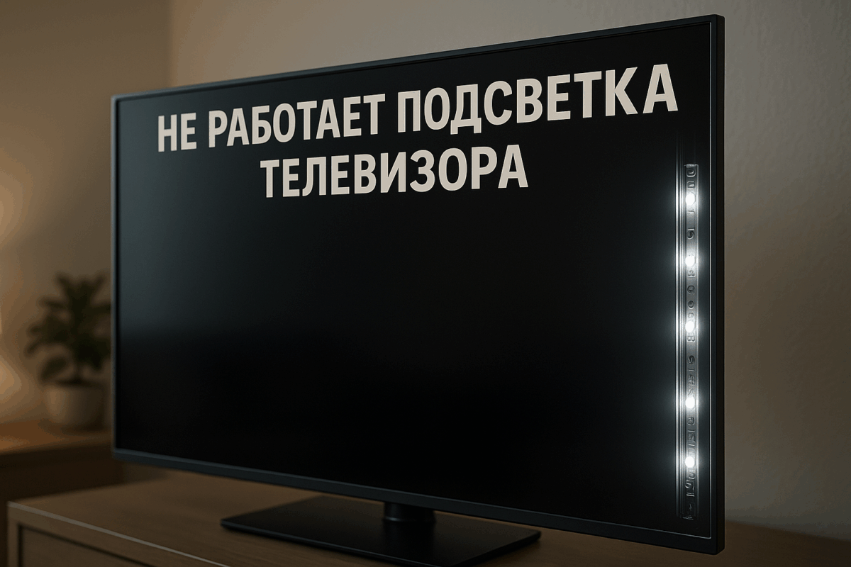    Не работает подсветка экрана телевизора — замена Михаил Юрьевич