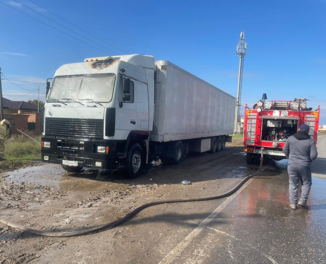 загорание автомобиля МАЗ