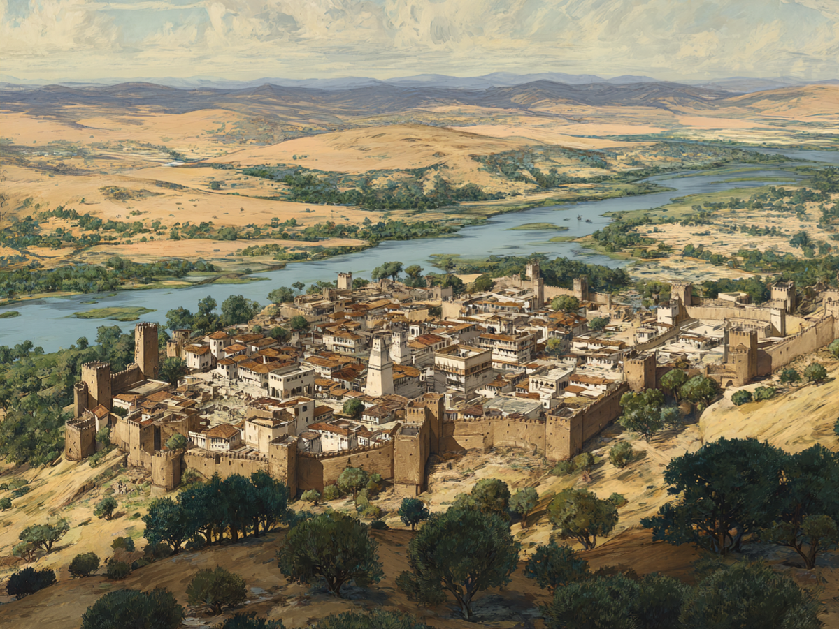 Так представляет себе Эдессу (город) Midjourney v.7